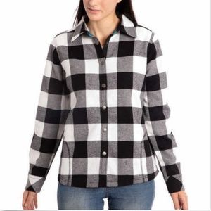 Orvis Tops - Orvis Ladies' Fleece Lined Shirt Jacket - Black/Wh Orvis Tops - Orvis Ladies' Fleece Lined Shirt Jacket - Black/Wh